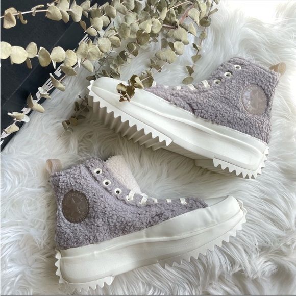 Converse Run Star Hike Sherpa Platform Vapor Mauve PRICE FIRM - Picture 6 of 16